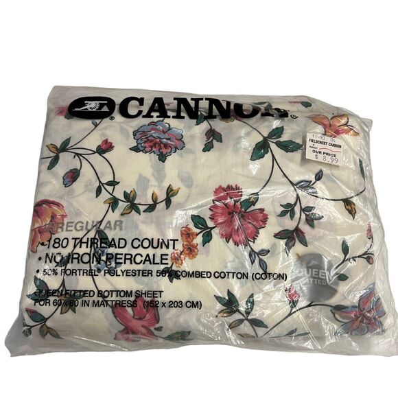 Vintage Galleria Cannon Mills Mervyn's Olivia Flora Sheets - Picture 7 of 8